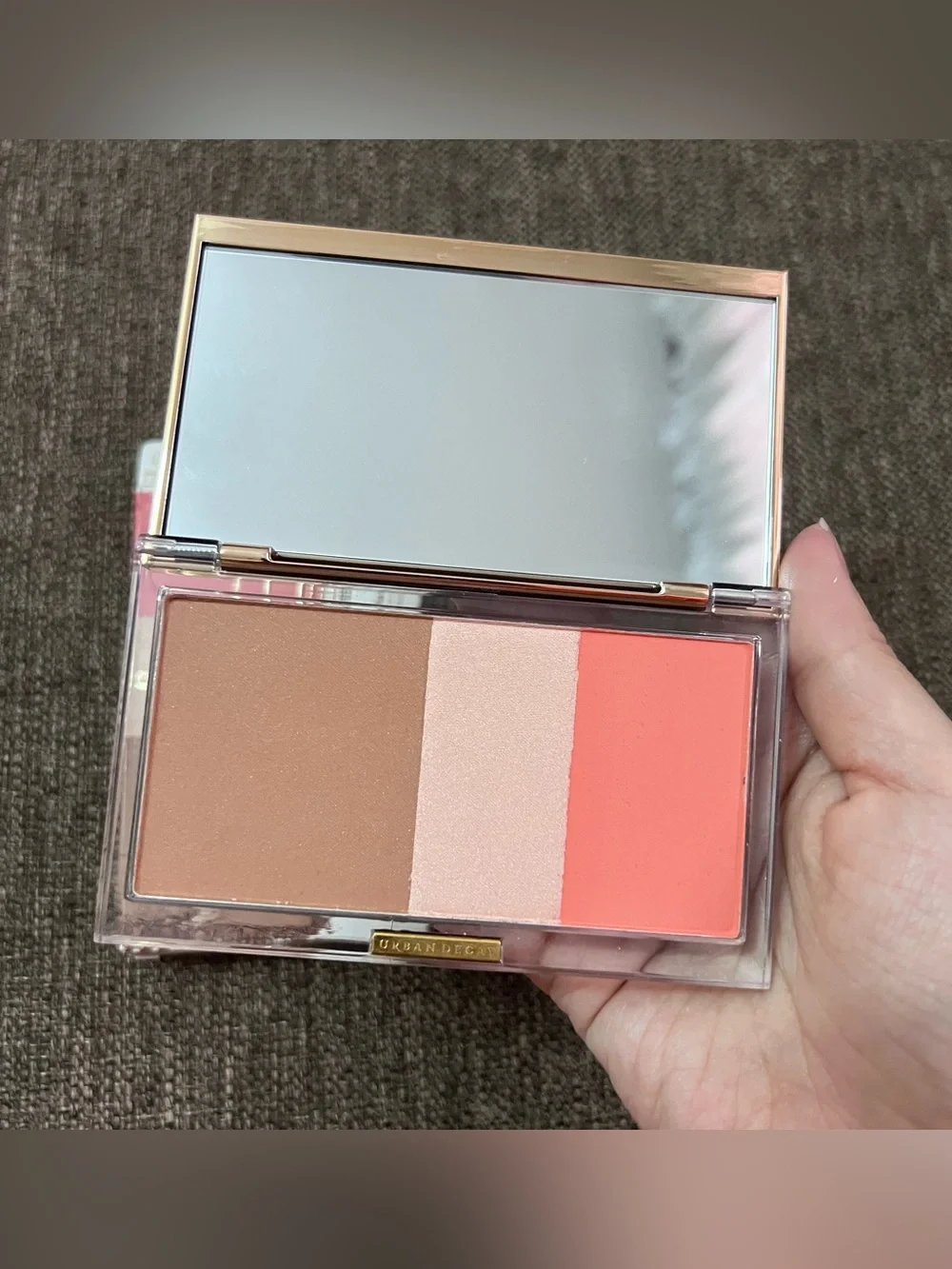 URBAN DECAY Stay Naked Threesome Blush Bronzer & Highlighter rise